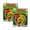 Manna Health Mix 1KG Multigrain Mix Contains Cereals, Nuts and Pulses, No Added Sugar and Additives, No Added Color and Flavour Product of India Pack of 2