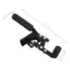 COLLBATH Wheelchair Spares Black Hand Brake Replacement Parts for Manual Wheelchairs with Steel and Abs Construction Featuring Secure Combination Locking and Antislip Design view 2