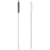 2 Pack Straw Cleaner Brush, Reusable Metal Handles Straw Cleaner Brush Extra Long for Stanley Mug 40, 30, 20 oz, 10mm Wide for Sippy Cup, Water Bottle and Tubes(White+Black) view 1