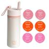 Vitapod Paris Hilton x Daily Wellness System - 22oz Pearlescent Water Bottle in Champagne Kiss & 6 Drink Mix Pod Sampler, Includes BEAUTY+, HYDRATION+, and ENERGY+ Functional Drink Mix Pods view 1