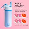 Vitapod Paris Hilton x Daily Wellness System - 22oz Pearlescent Water Bottle in Poolside Blue & 6 Drink Mix Pod Sampler, Includes BEAUTY+, HYDRATION+, and ENERGY+ Functional Drink Mix Pods view 2