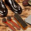 Travel-Friendly Luxury Leather Shoe Care Bundle - Compact Horse Hair Brush & Boot Polish Tools for On-The-Go Leather & Sneaker Maintenance (3+1 pcs) view 2