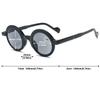 ABETOS Round Reading Glasses Sunglasses UV400 Protection Small Retro Lightweight Eyeglasses Outdoor Sun Readers for Men and Women 1.0 1.5 2.0 2.5 3.0, Black+1.0 view 2