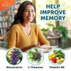 Brain Supplement - 120 Vegan Capsules - Dietary Nootropic May Help Memory, Cognitive Function & Focus - Formulation with Amino Acids, Polyphenols & B Vitamins - for Women, Men & Seniors - by NextGenU view 3
