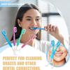 5 in 1 Toothbrush & Floss, Disposable Mini Toothbrushes, Portable Pre-Pasted Mini Travel Toothbrush Set with Floss, Pick & Tongue Scraper, Portable Oral Care for Travel Work (Sakura Flavor, 10pcs) view 2