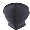 BDSM Kinky Hood Soft Stretch Full Face Cover for Roleplay and Fetish Play, Black Elastic Balaclava for Couples Games, Masquerade Costume Accessory for Men (Fully Covered) view 1