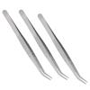 5 X Curved Tweezers Made of Stainless Steel with High Hardness, Ergonomically Designed for Long Hours of Use, Ideal for Sewing Machine Accessories view 2
