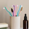 Anneome Double-Headed Toothbrushes for Improved Access to Hard-to-Reach Areas 4pcs with Small Bristle Heads Plastic Curve Handled Household Toothbrushes as Housewarming Or Festival view 3
