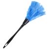 Quystetes 1pc Fashion Turkey Duster with Black Plastic Handle Cleaning Tool(blue) 35cm view 2