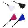 Quystetes 1pc Fashion Turkey Duster with Black Plastic Handle Cleaning Tool(blue) 35cm view 4