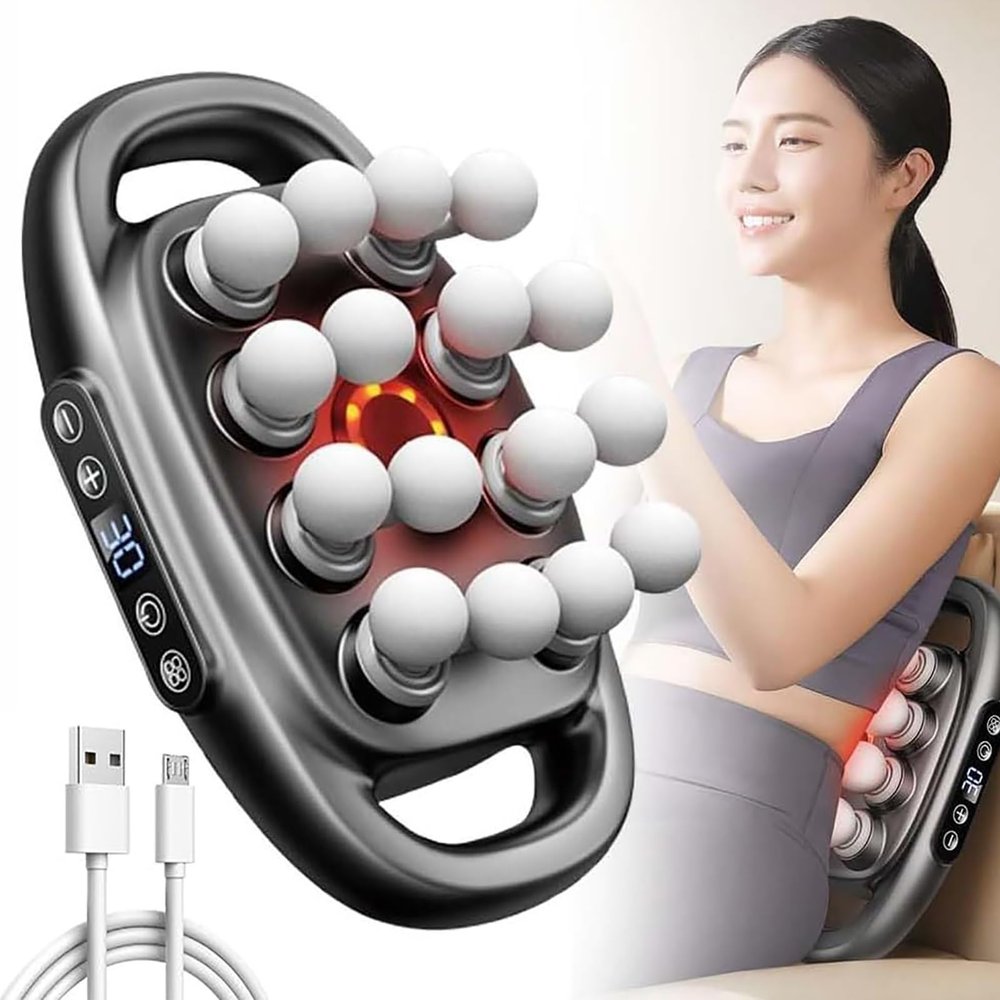16-Drive 8-Head Massage Gun Set, Massager, 16 Head Massage Gun deep Tissue, Neck Massager, for Back, Shoulders, Legs, Foot, Body Muscle Pain Relief