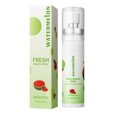 Fruit Oral Breath Spray,Pro-Biotic Oral Spray,Breath Freshener Spray,Oral Care Spray,Long-Lasting Mouth Freshener,Mouth Spray for Bad Breath,Breath Fresheners for Adults,Dry Mouth Spray,Watermelon