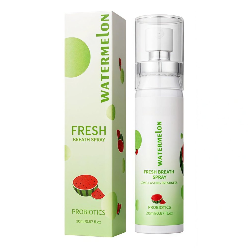 Fruit Oral Breath Spray,Pro-Biotic Oral Spray,Breath Freshener Spray,Oral Care Spray,Long-Lasting Mouth Freshener,Mouth Spray for Bad Breath,Breath Fresheners for Adults,Dry Mouth Spray,Watermelon