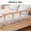 LYHXYLFT Bed Rail,3/4/5 Gear Bed Rail Bumper,Collapsible Bumper Dual Bed,Widely Used and Simple Foldable for Fits Twin Double Bed(85 X 37cm) view 2