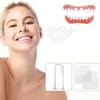 2 Pcs Moldable False Teeth Soft Denture Reline Kit for Adults, Instant Veneers Dentures Upper and Lower Jaw, Clip in Veneers Teeth for Gap & Stain Concealment Easy Application view 2