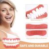 2 Pcs Moldable False Teeth Soft Denture Reline Kit for Adults, Instant Veneers Dentures Upper and Lower Jaw, Clip in Veneers Teeth for Gap & Stain Concealment Easy Application view 4