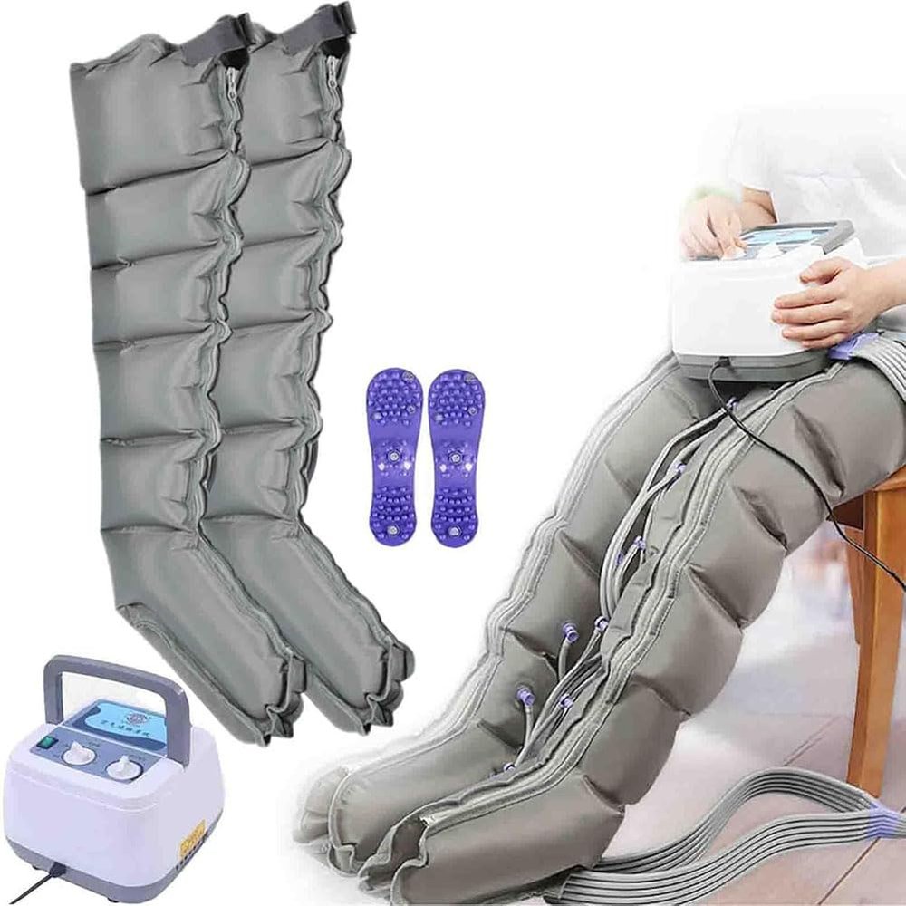 6 Cavity Lymphatic Drainage Leg Massager, Pressotherapy, Lymphatic Drainage Leg Massager, Leg Compression Machine, Air Compression Boots, Promote Blood Circulation, Relieve Leg Fatigue(Color:Legs)