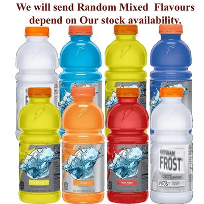 Grd Random Mixed Sports Drinks Variety Pack - Electrolyte Beverage, 591ml - Different Flavors - Hydration for Athletes (12 x Bottles)