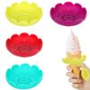 HQRKOTM Pack of 4 children's ice holders, silicone ice holder on a stick, ice holder for children, silicone ice holder on a stick, leak-proof ice holder, a, A view 1