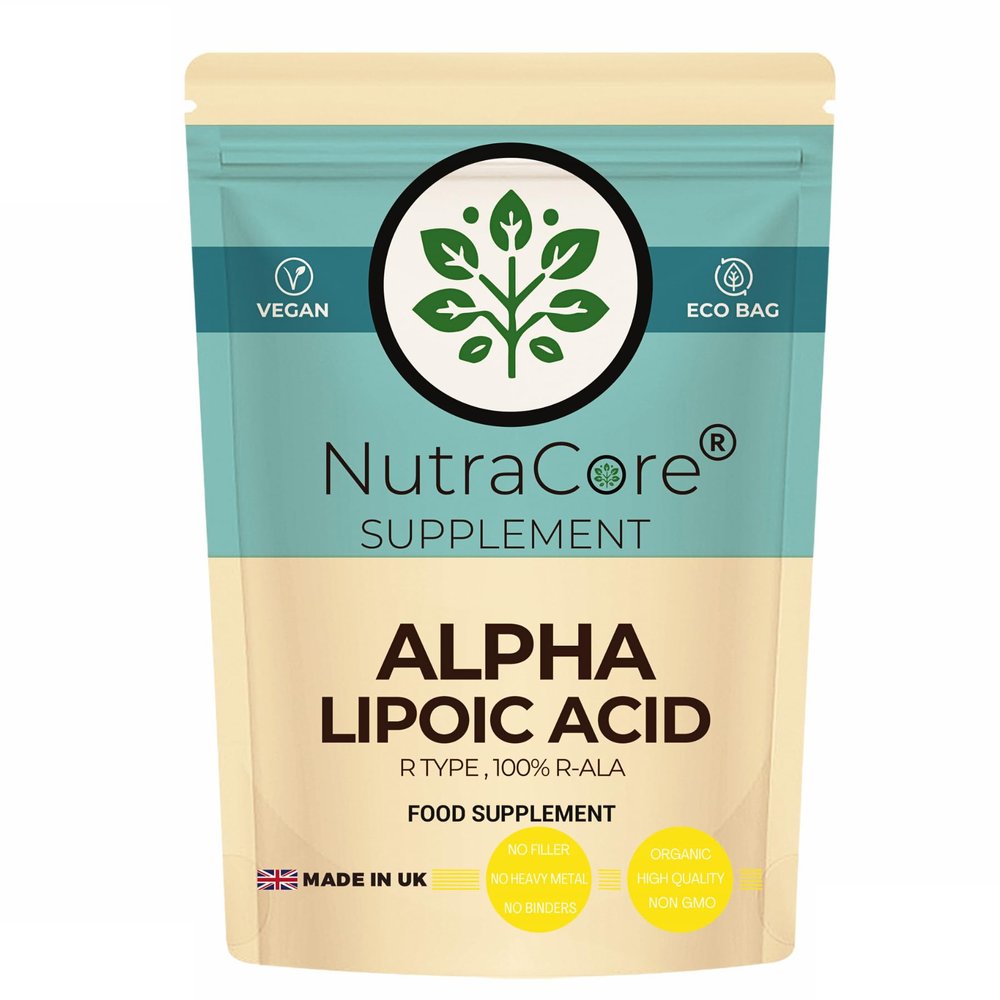 NutraCore R-Alpha Lipoic Acid 550mg | Alpha Lipoic Acid | 90 Vegan Caps
