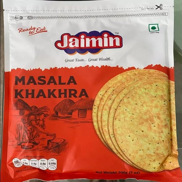 Jaimin Khakhra Variety Pack Traditional Indian Crispy Flatbread, 12 Assorted Flavours, Pack of 2 (Masala-2)