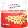 Jaimin Indian Snacks Variety Pack, 34 Items - Ratlami Sev, Makhna, Jeera Puri, Khatta Mitha, Pudina Moong, Chana Dal, Chai Puri, Banana Chips, Soya Sticks & More (Pack of 1, Makhana Pepper & HS) view 1