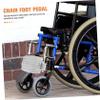 VERDANVERSE Universal Alloy Wheelchair Foot Rest Replacement Parts with Strong Support and Sturdy Stability for Disabled and Athletes, Heavy Duty Footplates Suitable for Wheelchair Leg Rest view 4