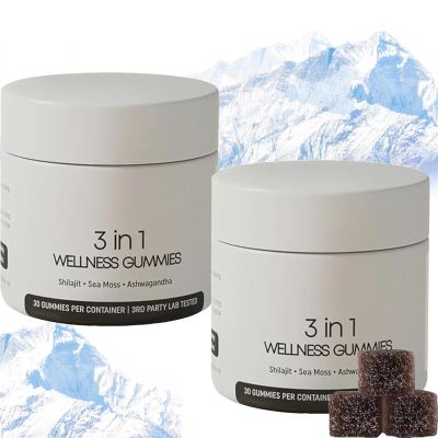 3 in 1 Shilajit Gummies, Pure Shilajit Gummies,ShilajitGummies for Men,ShilajitSupplement,Supports Natural Energy,30 Day Supply Per Bottle (2)