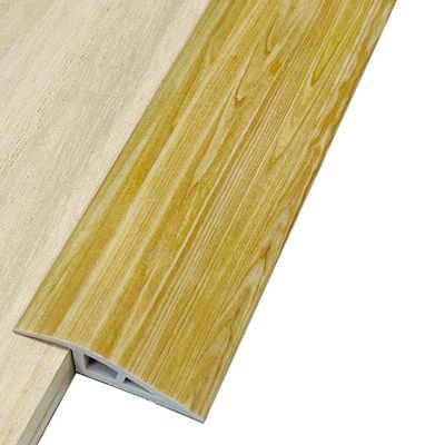 JNTFNE Threshold Transition Strip 1cm-2cm Rise Floor Transition Strip Marble/Wood Grain Rubber Threshold Ramp Doorway Edge Trim for Wood Tile Floor(Yellow,10mm)