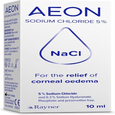 Aeon Sodium Chloride 5% Solution 10 Millilitres Sterile Saline Solution for Inhalation, Nasal Rinse, and Moisturizing Purposes Ideal for Respiratory and Nasal Care