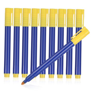 UTHCLO 10pcs Money Detector Pen Blue Ink Cash Security Marker Pens for Banknote Detection Counterfeit Checker