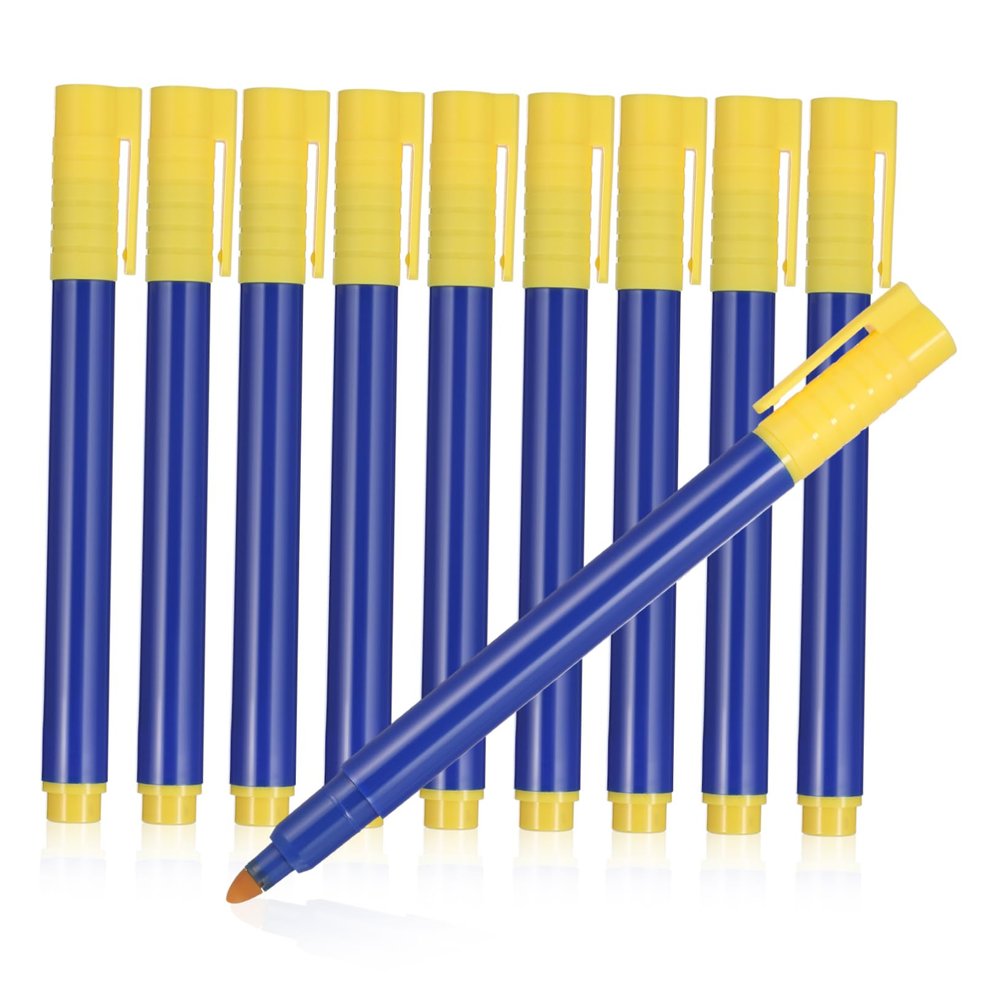 UTHCLO 10pcs Money Detector Pen Blue Ink Cash Security Marker Pens for Banknote Detection Counterfeit Checker