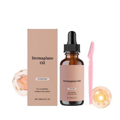 Moisturizing Dermaplaning Oil, Face Shaving Oil for Women with Dermaplaning Tool and Razor, Face Oil for a Close Shave, with Jojoba, Vitamin E, Grape Seed and Argan Oil