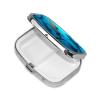 Hammerhead Sharks Pill Box 2 Compartment Square Portable Pill Case for Pocket or Purse Small Weekly Medicine Planner Travel Pillbox with Mirror Decorative Metal Vitamin Holder Gifts view 3