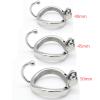 Men's Silver Stainless Steel Ventilated Breathable Protection Cage (40mm/45mm/50mm) (50mm) view 2
