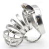 Men's Silver Stainless Steel Ventilated Breathable Protection Cage (40mm/45mm/50mm) (50mm) view 3