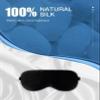 100% Blackout Mask for Eyes for Sleeping Sleep Mask - Zero Eye Pressure Blackout Sleeping Eye Mask with Adjustable Strap, Premium Black Eye Mask or Blindfold view 2