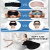 100% Blackout Mask for Eyes for Sleeping Sleep Mask - Zero Eye Pressure Blackout Sleeping Eye Mask with Adjustable Strap, Premium Black Eye Mask or Blindfold view 3