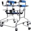 Upright Walker for Seniors | Portable Rehabilitation Walker for Disabled Adults | Hemiplegia Standing Frame with Seat | Height Adjustable 150-180 cm view 3