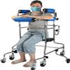 Upright Walker for Seniors | Portable Rehabilitation Walker for Disabled Adults | Hemiplegia Standing Frame with Seat | Height Adjustable 150-180 cm view 4