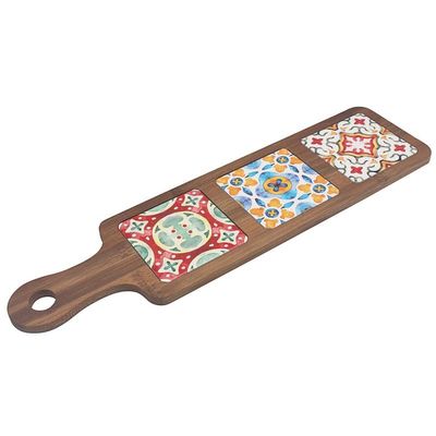 Lesser & Pavey Tuscany Cutting Board By Tuscany Wooden Cutting Board for Kitchen | Elegant Design for Food Preparation or Serving | Durable and Stylish Kitchen Accessory