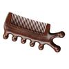 Healeved Sandalwood Portable Hair Detangling Tool Scalp Massage Comb with Five Fine Teeth for Scalp and Arms, for Daily Routine Massage and Relaxation view 1