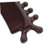 Healeved Sandalwood Portable Hair Detangling Tool Scalp Massage Comb with Five Fine Teeth for Scalp and Arms, for Daily Routine Massage and Relaxation view 3