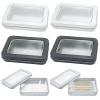 4 PACK Dental Flosser Portable Case, with Transparent Window, Refillable Floss Holder, Travel Floss Picks Case with Dustproof Lid for Cotton Swabs Hair Ties Floss view 1