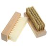 PACKOVE 2pcs Handheld Scrubbing Brush Set with Wooden Handle and Pp Bristles Lightweight Laundry Cleaning Tool for Clothes and Shoes view 1