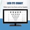 18,5"/21,5" Screen Vision Chart Digital Visual Acuity Chart Eye Charts Optometry Tester Projector Ophthalmic LCD Optical Tester Monitor with Remote,for Hospitals and Optical Shops,21.5-inch view 4