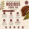 100g Premium Rooibos Tea Loose Leaf Wild Red Bush High Antioxidant Herbal Tea Raw & Caffeine Free for Sleep & Lattes view 4