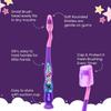 Disney Stitch Kids Toothbrush Set | BPA-Free & Non-Toxic | Soft Bristles Toothbrush with Protection Cap, Suction Cup, Mint Flavour Toothpaste, Multi-Purpose Cup, Toiletry Bag for Children Aged 3-12 view 3