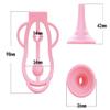 Chastity Clip with Piskelmopp and Chastity Belt for Men Chastity Cage for Men Chastity Cage for Men Chastity Cage for Men (Pink) view 4