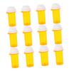 CALLARON 12pcs Tablet Bottles, Pp Reusable Pill Container Travel Case, Easy to Clean Medication Storage Box the Go Use, Portable Small Vials for Storing Small Items view 1